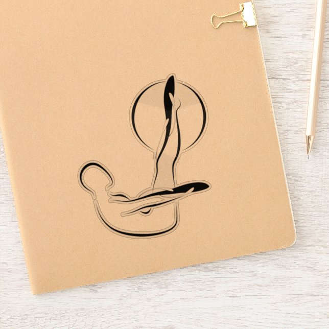 Pilates pose sticker (Notebook)