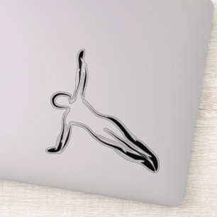 Pilates pose sticker