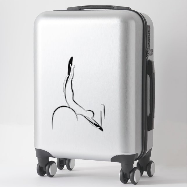 Pilates pose sticker (Suitcase)
