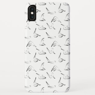 Pilates poses pattern iPhone XS max case
