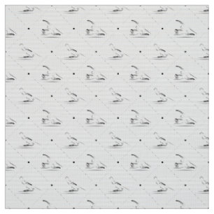 Pilates poses pattern fabric