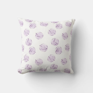 Pilates poses pattern throw pillow