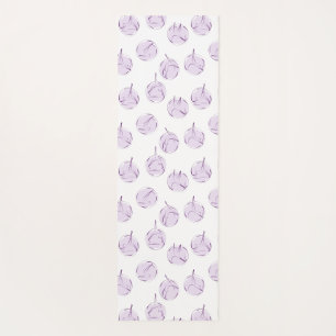 Pilates poses pattern yoga mat