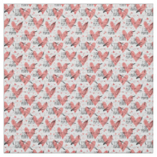 Pilates Poses Seamless Pattern in light red colour Fabric