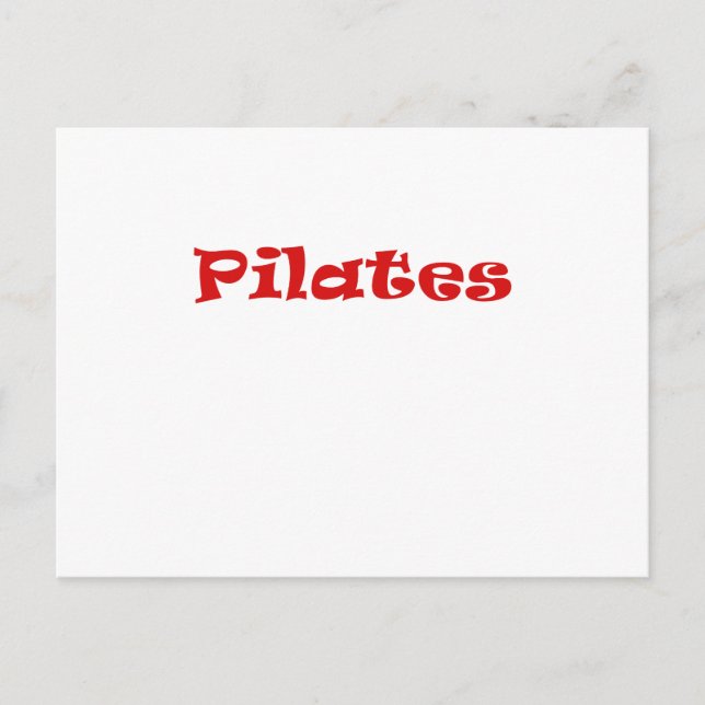 Pilates Postcard (Front)