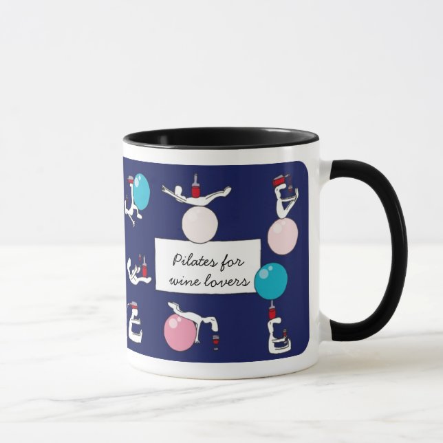 Pilates pour la tasse de Winelovers, pourpre (Droite)