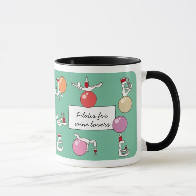 Pilates pour la tasse de Winelovers, vert (Droite)