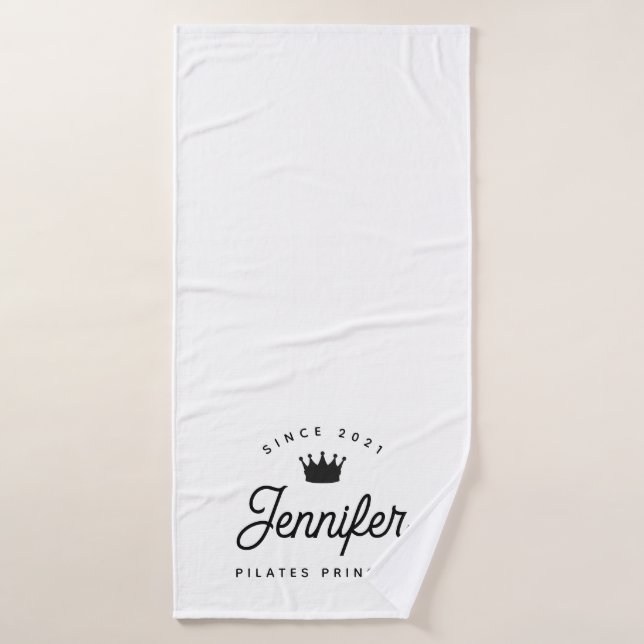 Pilates Princess Simple Modern Chic Bath Towel (Bath Towel)