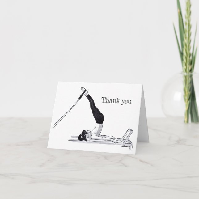 Pilates Reformer Thank you Card (Front)
