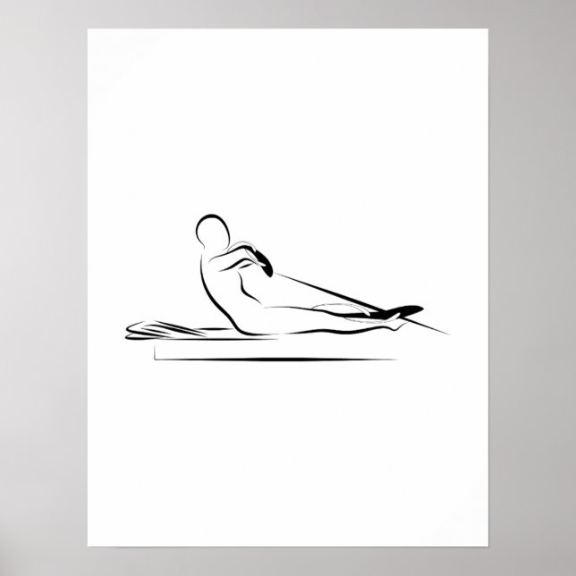 Pilates - rowing on the reformer  poster (Front)