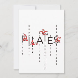 Pilates Santa Reformer Christmas Holiday Card