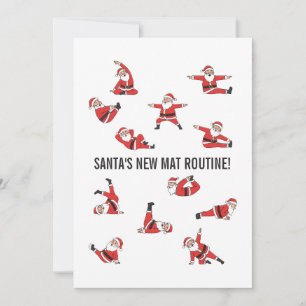 Pilates Santa Reformer Christmas Holiday Card