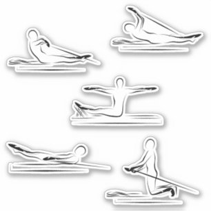 Pilates Scrapbook Stationery Stickers