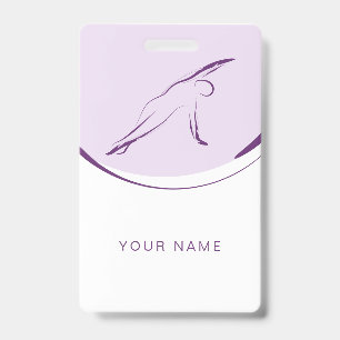 Pilates Side Bend pose Colour Badge