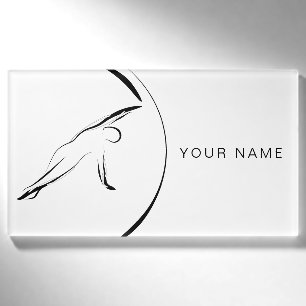 Pilates Side Bend pose Name Tag