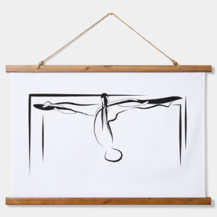 Pilates Splits Cadillac Pose  Hanging Tapestry