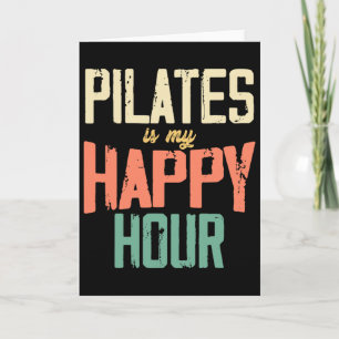 Pilates Sports Fitness Exercise Training Workout I Card