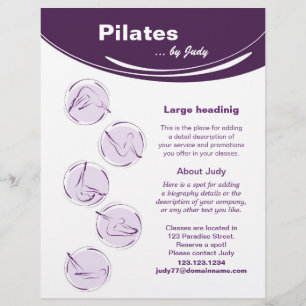 Pilates studio flyer