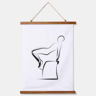Pilates Table Pose - Wunda Chair Hanging Tapestry