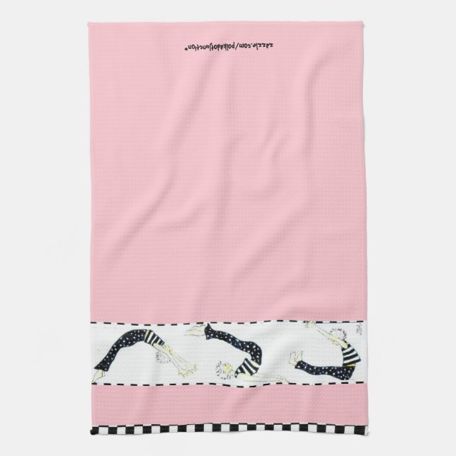 Pilates Trio Workout Kitchen Towel (Vertical)