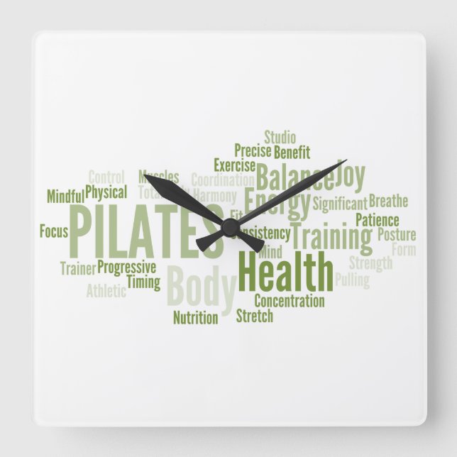 PILATES Wall Clock (Front)
