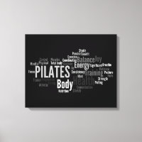 PILATES Words Canvas