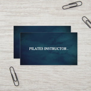 Pilates Yoga Instructeur Carte de visite enseignan