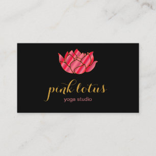 Pilates Yoga Instructor Teacher Lotus Business Card