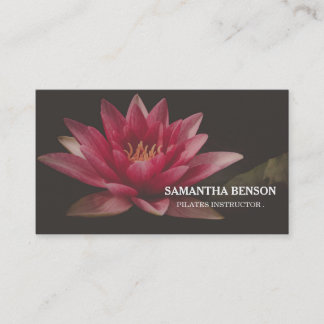 Pilates Yoga Instructor Teacher Lotus Business Card
