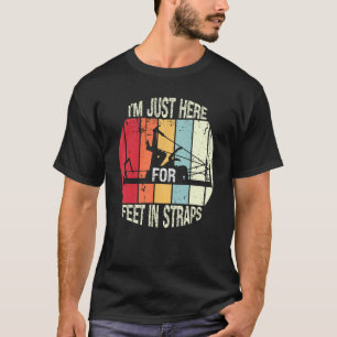 Pilates Yoga Workout Funny I'm Just Here for Feet T-Shirt