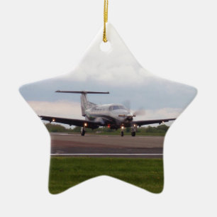 Pilatus PC 12 Ceramic Ornament