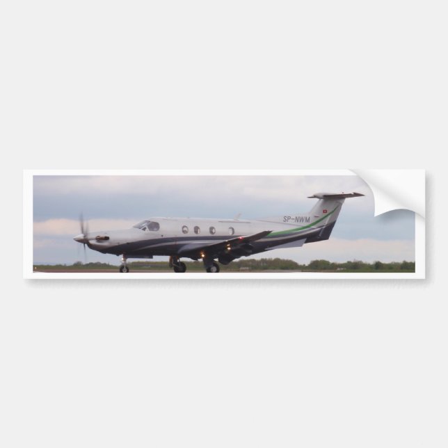 Pilatus PC 12 SP-NWM Bumper Sticker (Front)