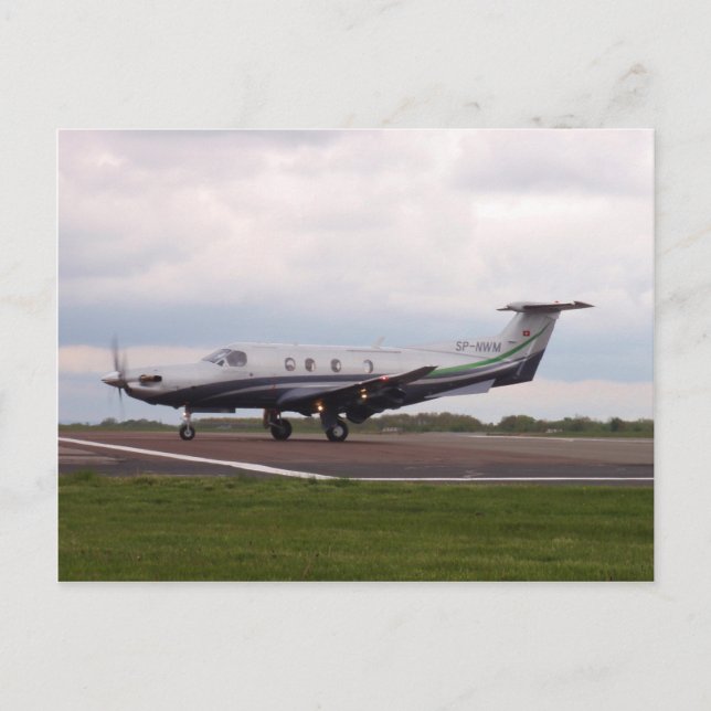 Pilatus PC 12 SP-NWM Postcard (Front)