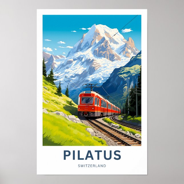 Pilatus Switzerland Travel Print (Front)