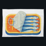 Pilchards Design Kitchen Towel<br><div class="desc">Pilchards Design Kitchen Towel Kitchen Towel. Brighten up any kitchen with new kitchen towels! Made of durable poly-blend, these towels are great for drying. Designed for a lifetime of use, these machine washable kitchen towels look great and clean up well, too! Dimensions: 16" x 24" 80% durable woven polyester/ 20%...</div>