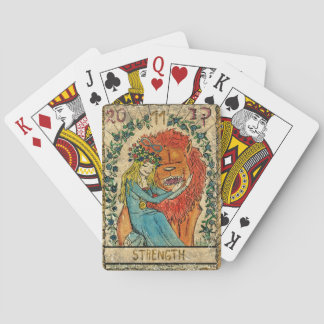 Pile de cartes de jeu de force de carte de tarot