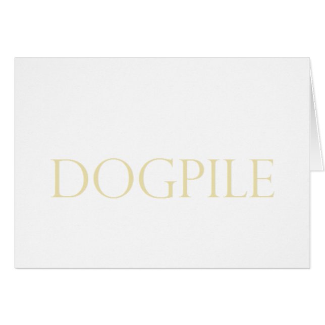 PILE DE CHIEN (Devant horizontal)