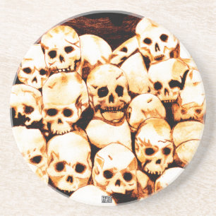 Pile-O-Skulls (Aged) Coaster