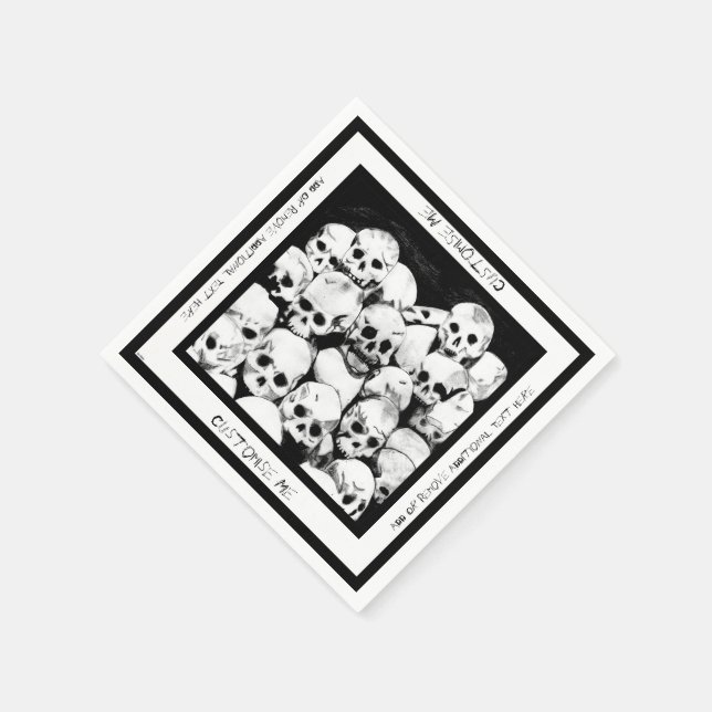 Pile-O-Skulls Napkin (Corner)