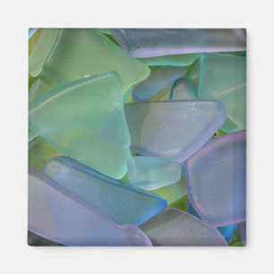 Pile of blue beach glass, Alaska Magnet