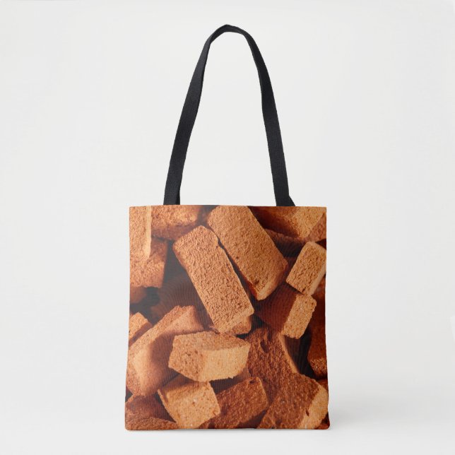 Pile of bricks background tote bag (Front)
