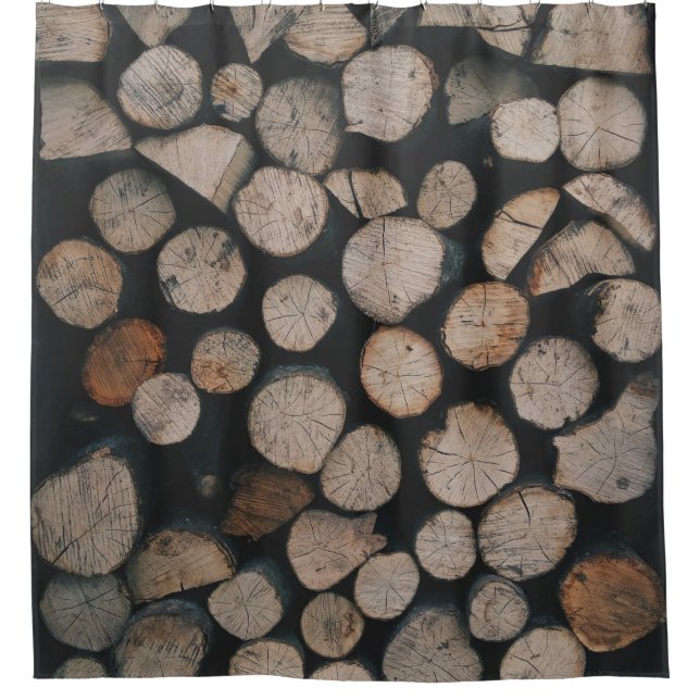Pile of brown fire woods (Front)