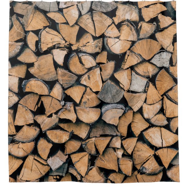 Pile of brown firewood (Front)