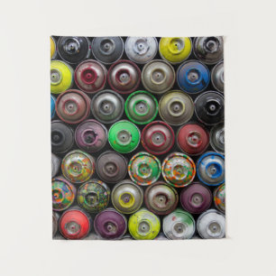 Pile of butane can tapestry