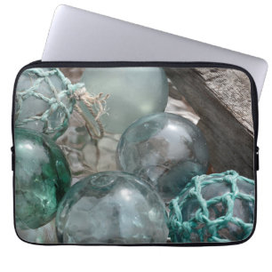 Pile Of Glass Fishing Floats Laptop Sleeve