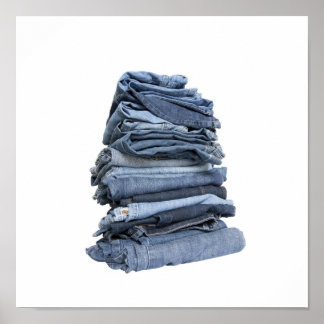 pile of jeans poster