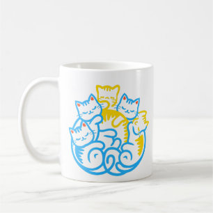 Pile Of Kitty Cats Funny Cute Cat Lover Coffee Mug