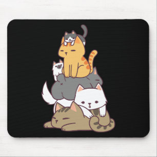 Pile Of Kitty Cats Funny Cute Cat Lover Gift T Shi Mouse Pad