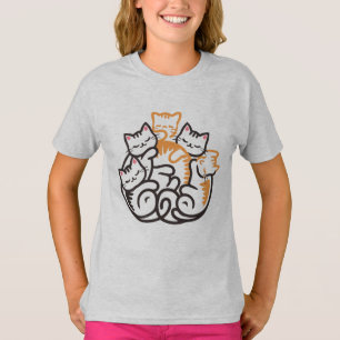 Pile Of Kitty Cats Funny Cute Cat Lover T-Shirt