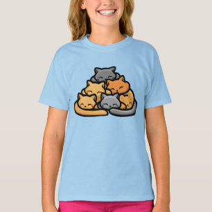 Pile Of Kitty Cats Funny Cute Cat Lover T-Shirt